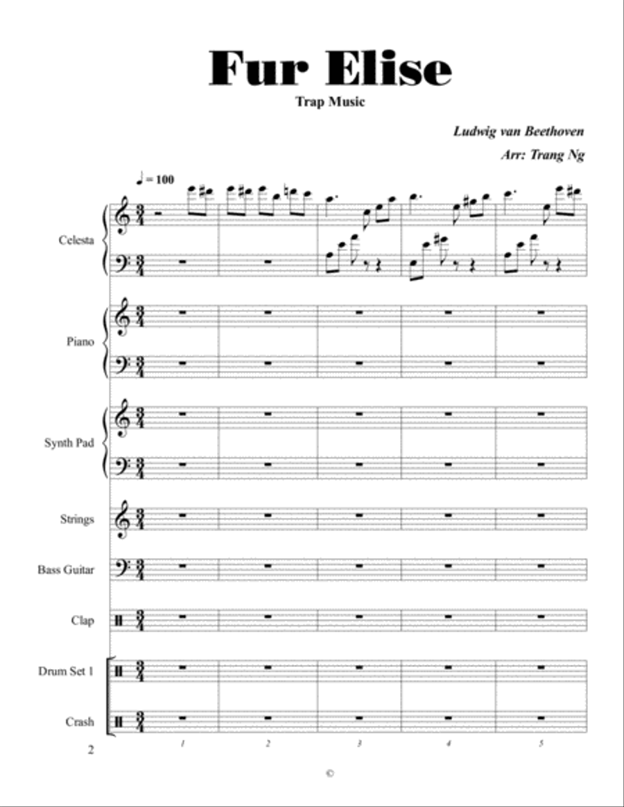 Fur Elise Set of Parts scores gallery preview page 1