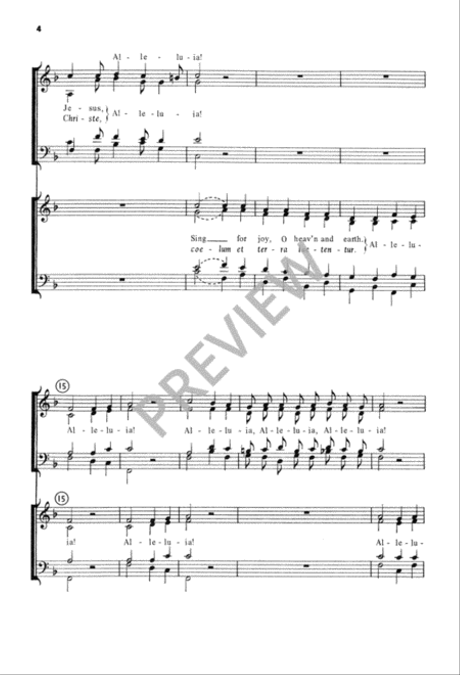 Alleluia! In Your Resurrection 4-Part scores gallery preview page 5