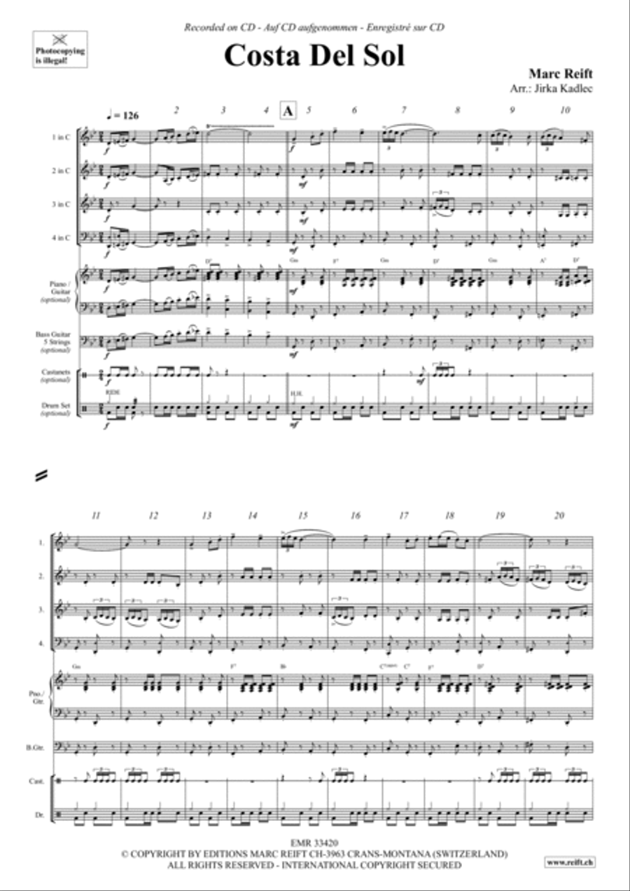 Costa Del Sol Woodwind Quartet scores gallery preview page 2