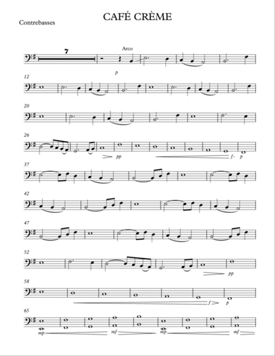CAFÉ CRÈME CAFÉ CRÈME String Orchestra scores gallery preview page 4