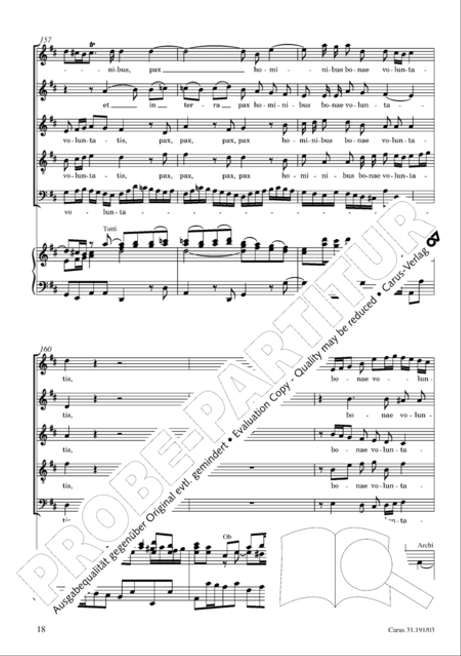 Gloria in excelsis Deo SSATB scores gallery preview page 19