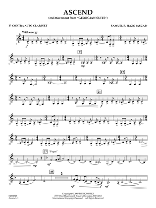 Ascend (3rd Movement from "Georgian Suite") - Eb Contra Alto Clarinet