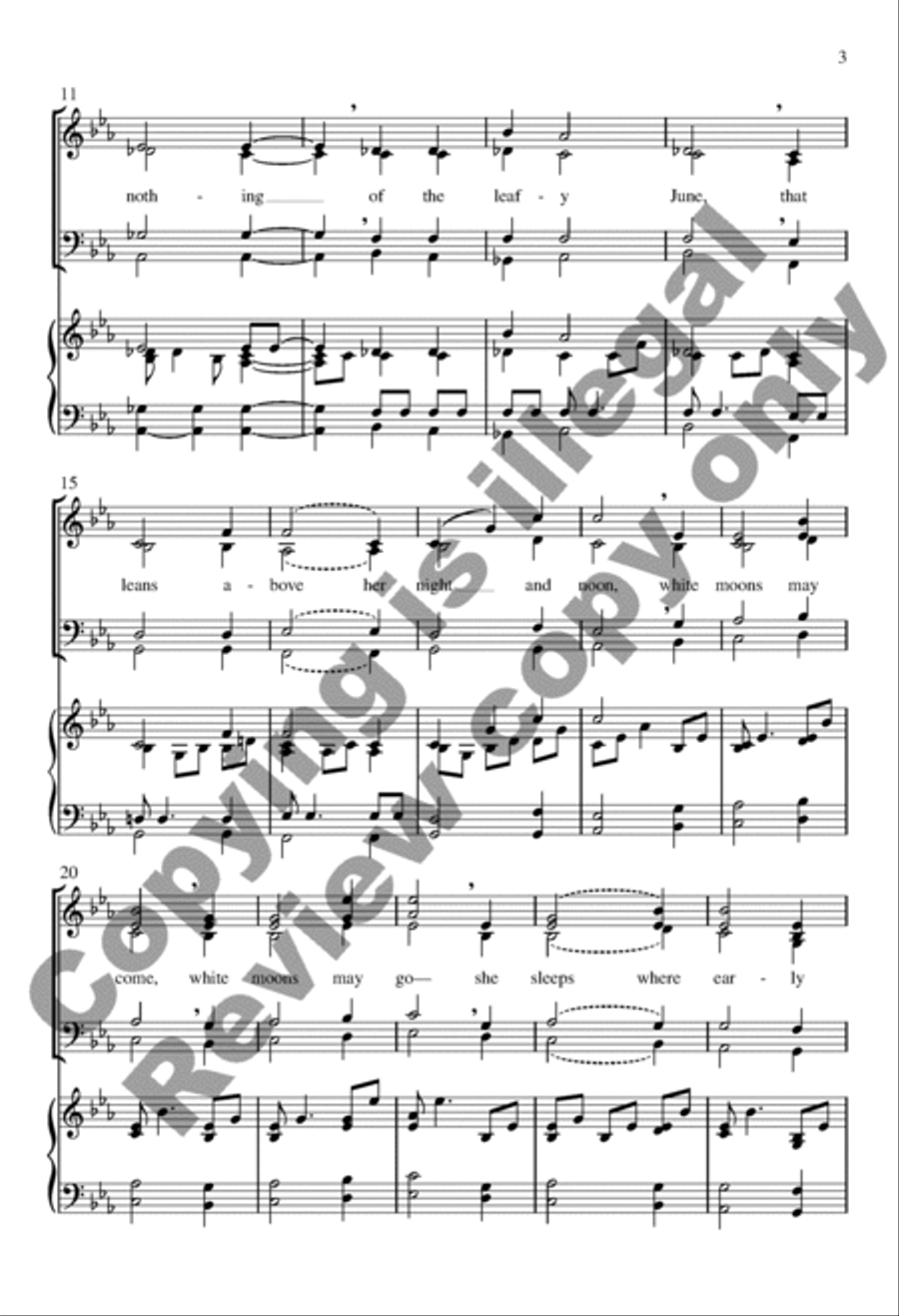 White moons White moons SSATB scores gallery preview page 3