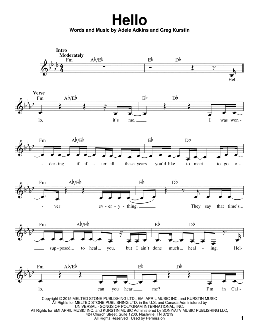Hello Voice scores gallery preview page 1