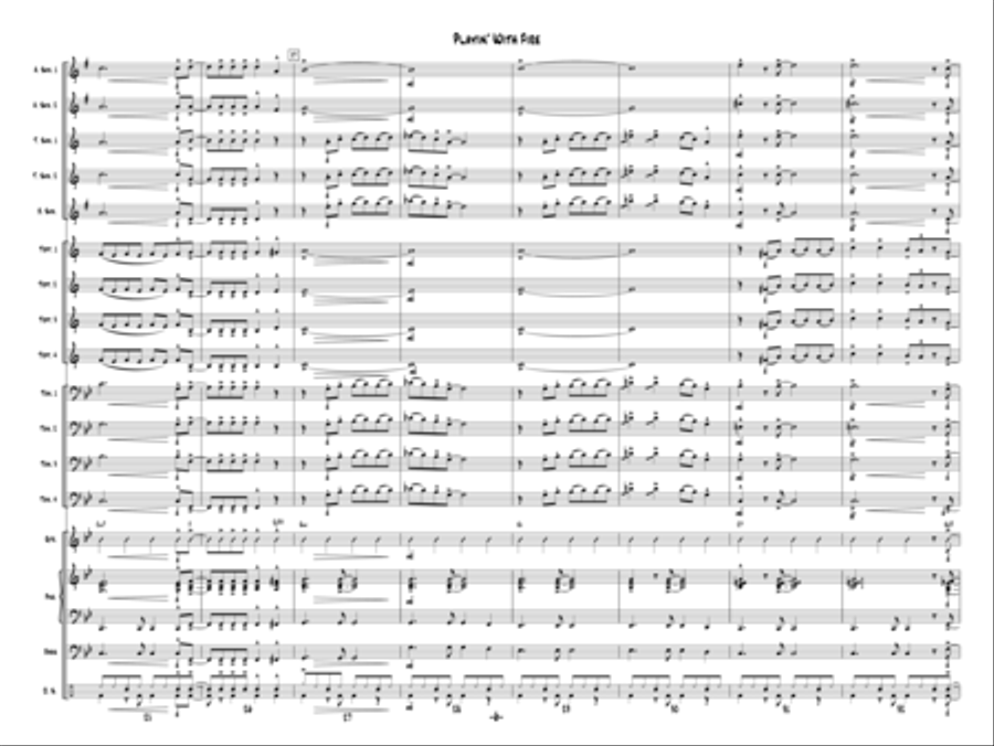 Playin' With Fire Jazz Ensemble scores gallery preview page 5