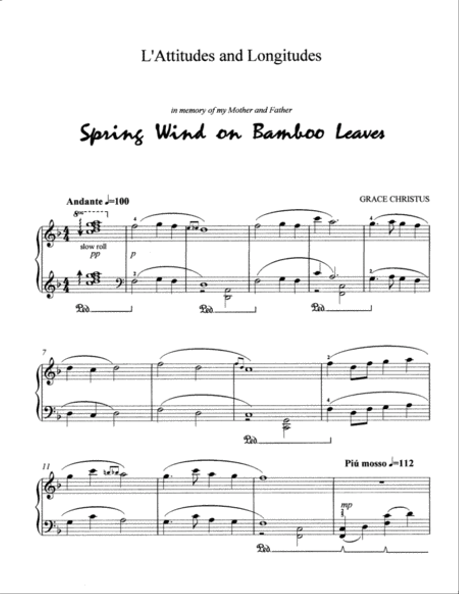L'Attitudes and Longitudes Piano Solo scores gallery preview page 2
