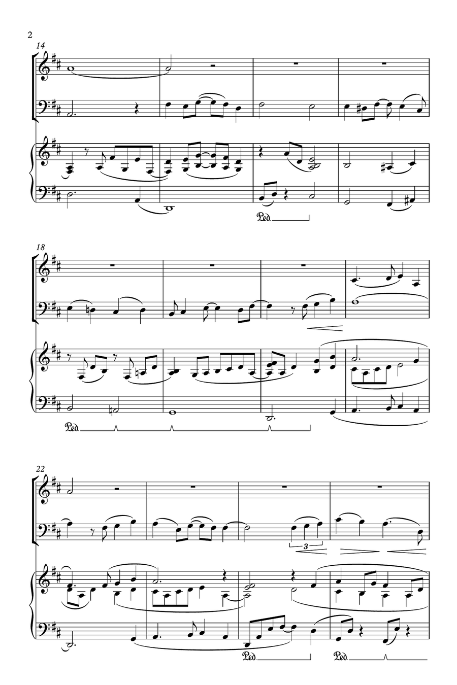 A Whole New World (from 'Aladdin') String Duet scores gallery preview page 2