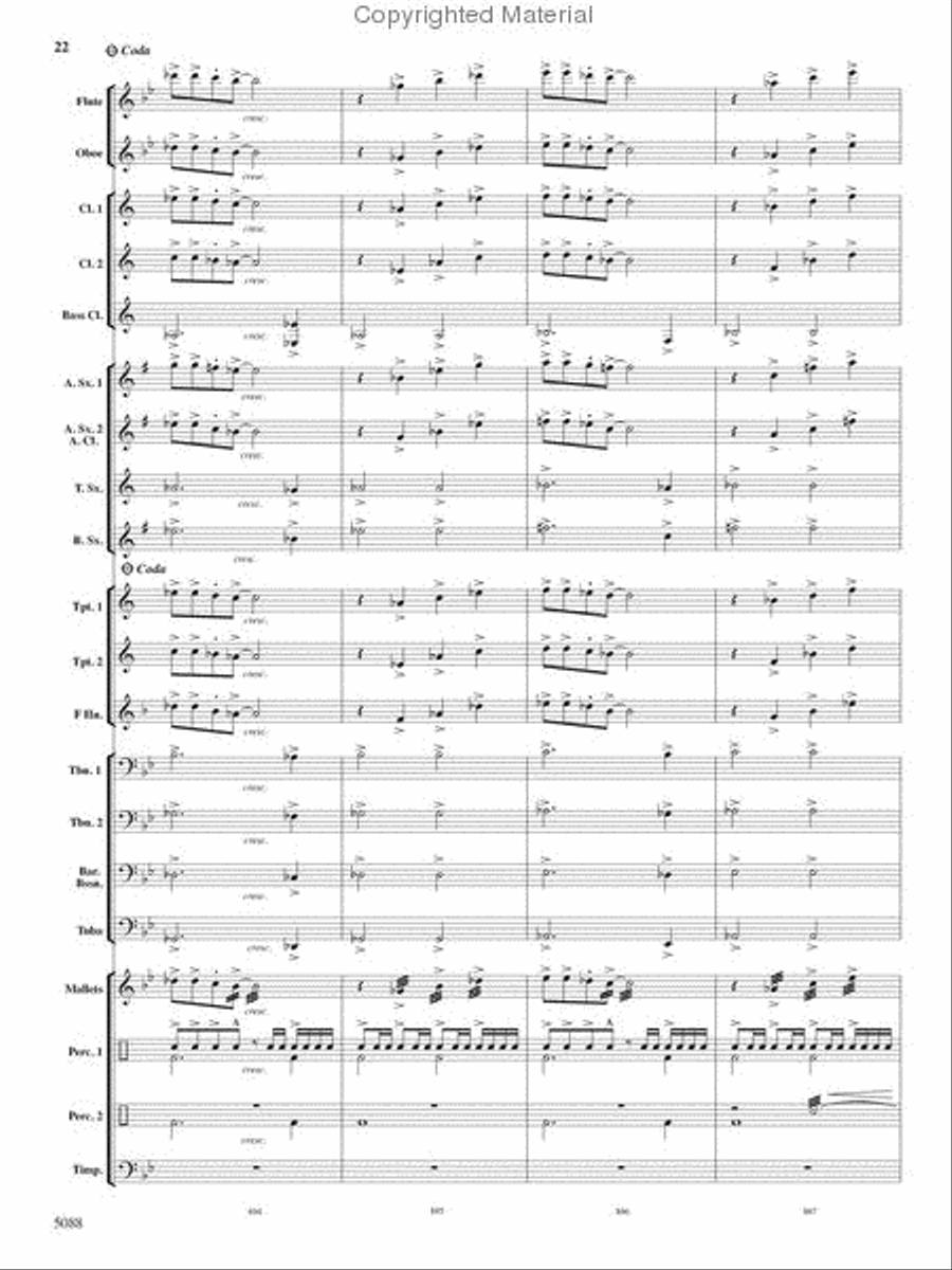 Stone Mountain Fantasy Stone Mountain Fantasy Concert Band scores gallery preview page 22