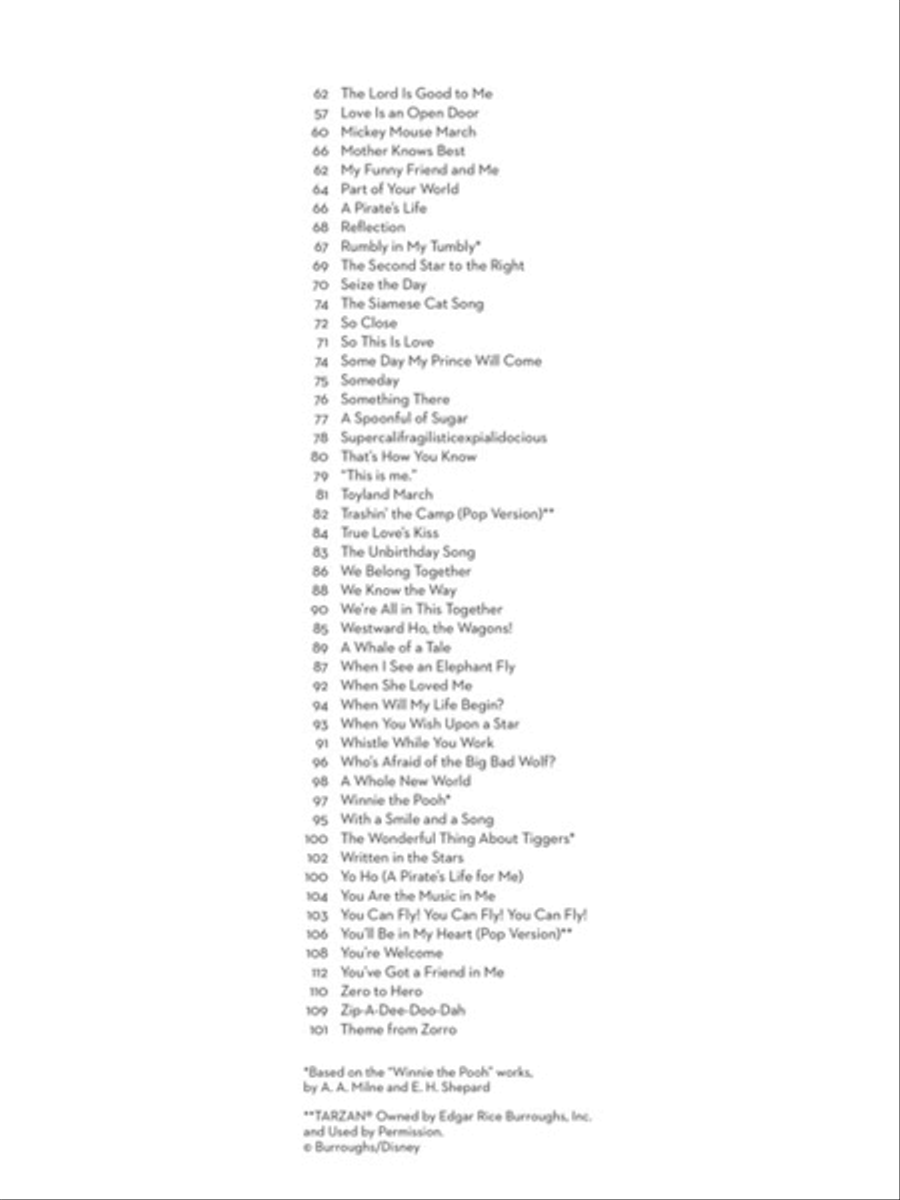 101 Disney Songs Flute Solo scores gallery preview page 3