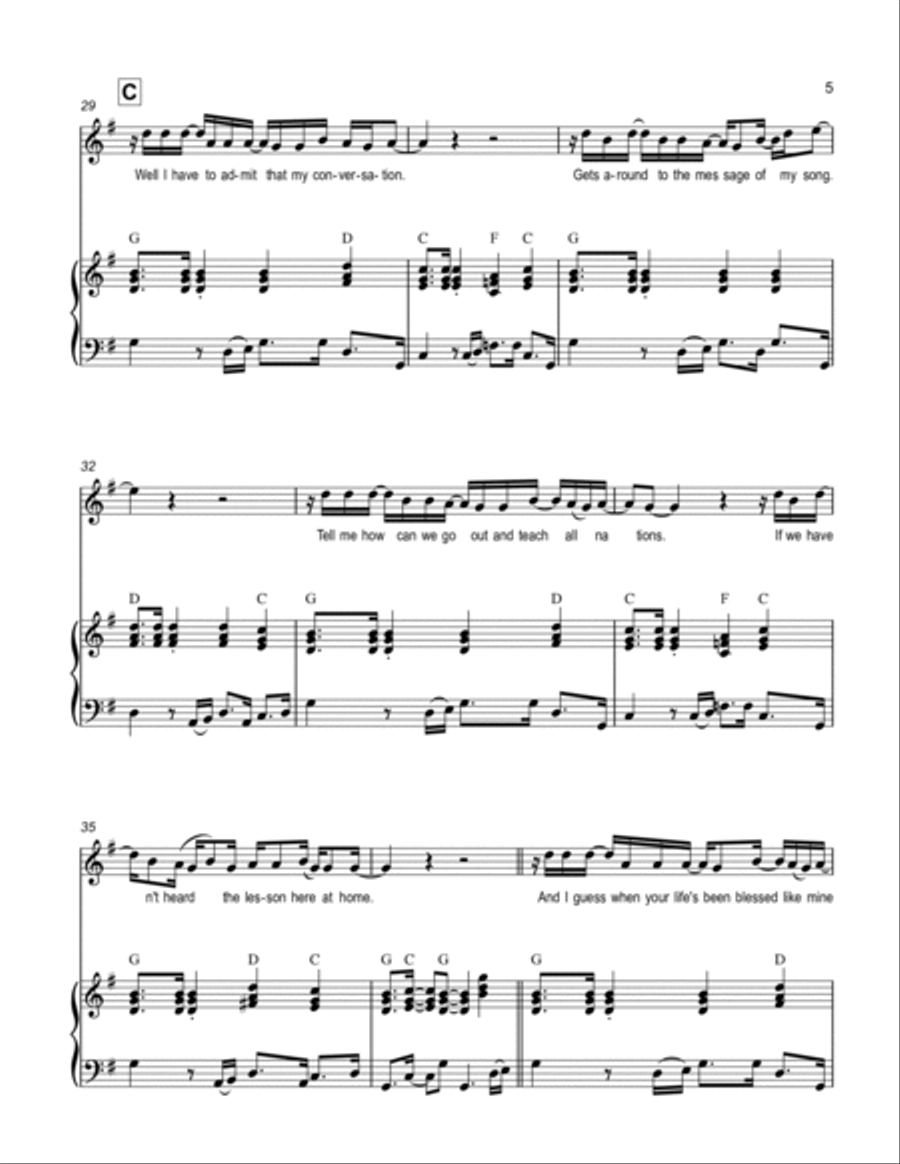 He's Got Religion Voice scores gallery preview page 5