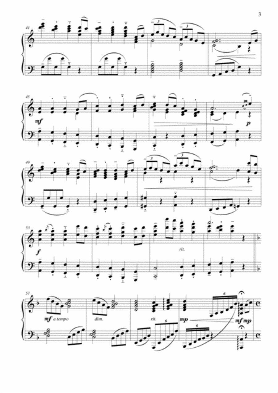The Star of the County Down Piano Solo scores gallery preview page 3