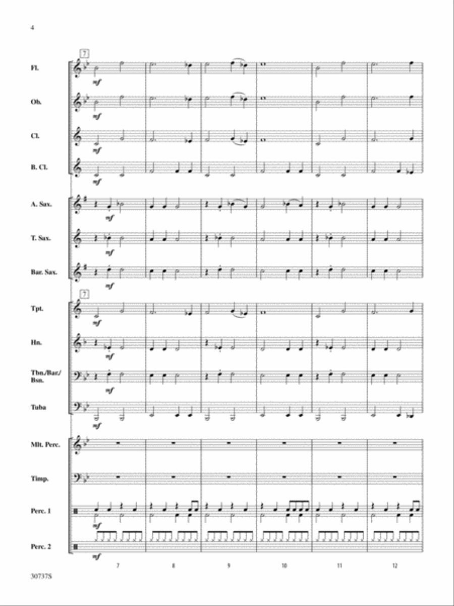 Quantum Mission: Score Quantum Mission: Score Concert Band scores gallery preview page 4