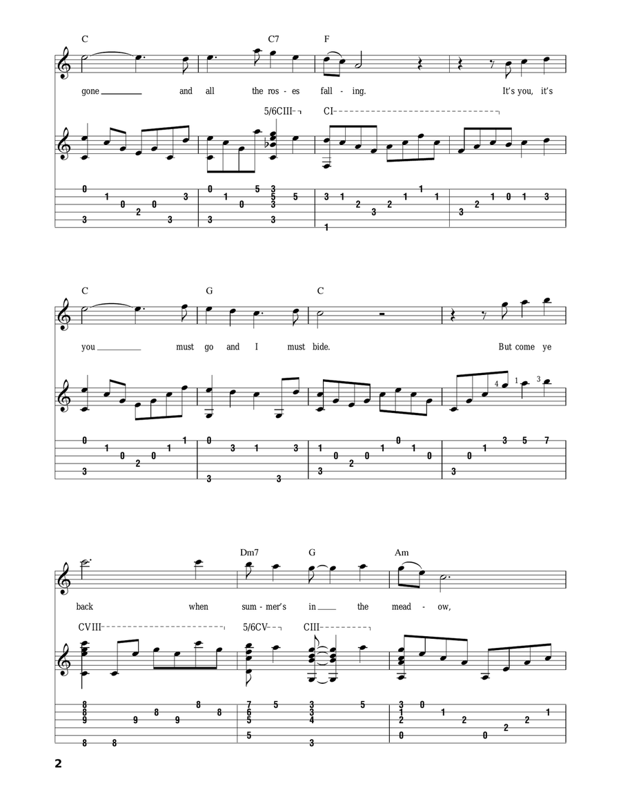 Danny Boy Acoustic Guitar scores gallery preview page 2