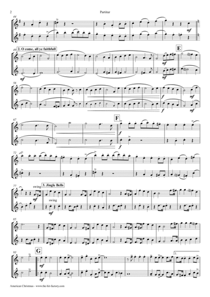 American Christmas - Mash up Rondo of best Christmas Songs - Baritone Saxophone Duet