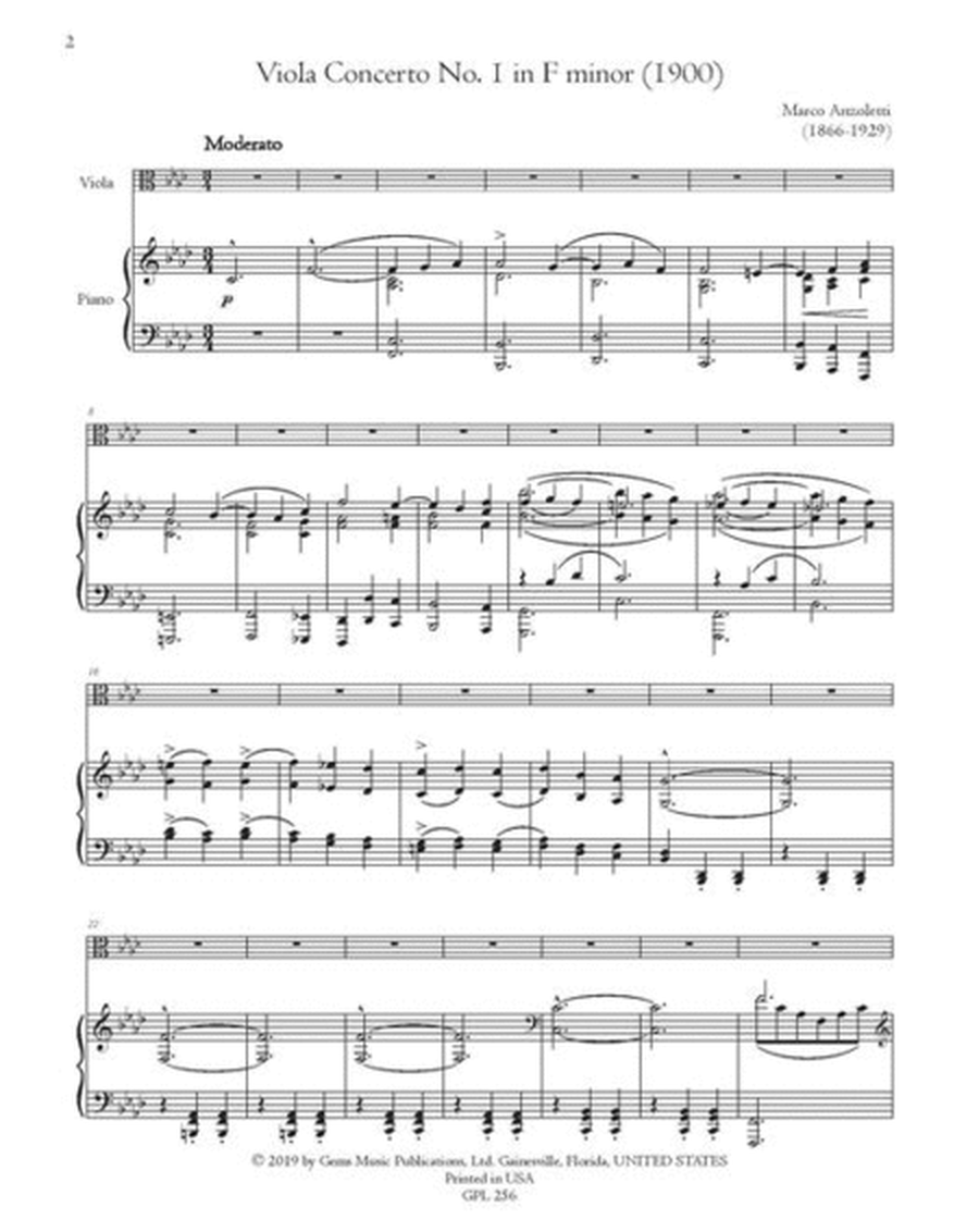 Viola Concerto No. 1 in F minor (1900)