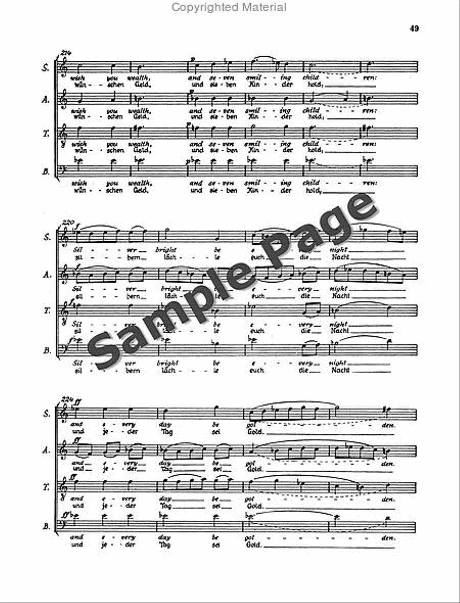 Henze Moralities(1967) Chor.score 4-Part scores gallery preview page 52