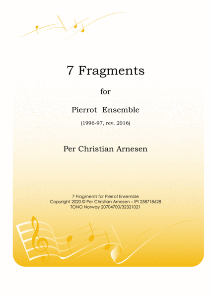 7 Fragments for Pierrot Ensemble image number null