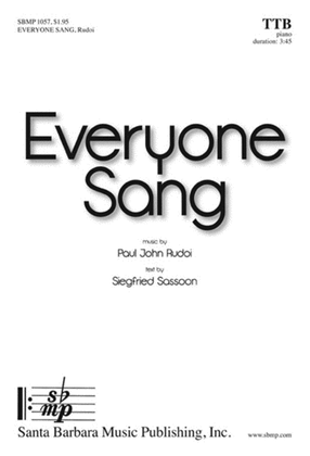 Book cover for Everyone Sang - TTB/TBB Octavo