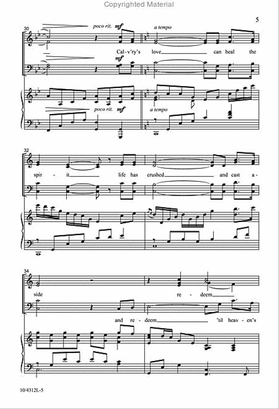 Calvary's Love Calvary's Love 4-Part scores gallery preview page 5