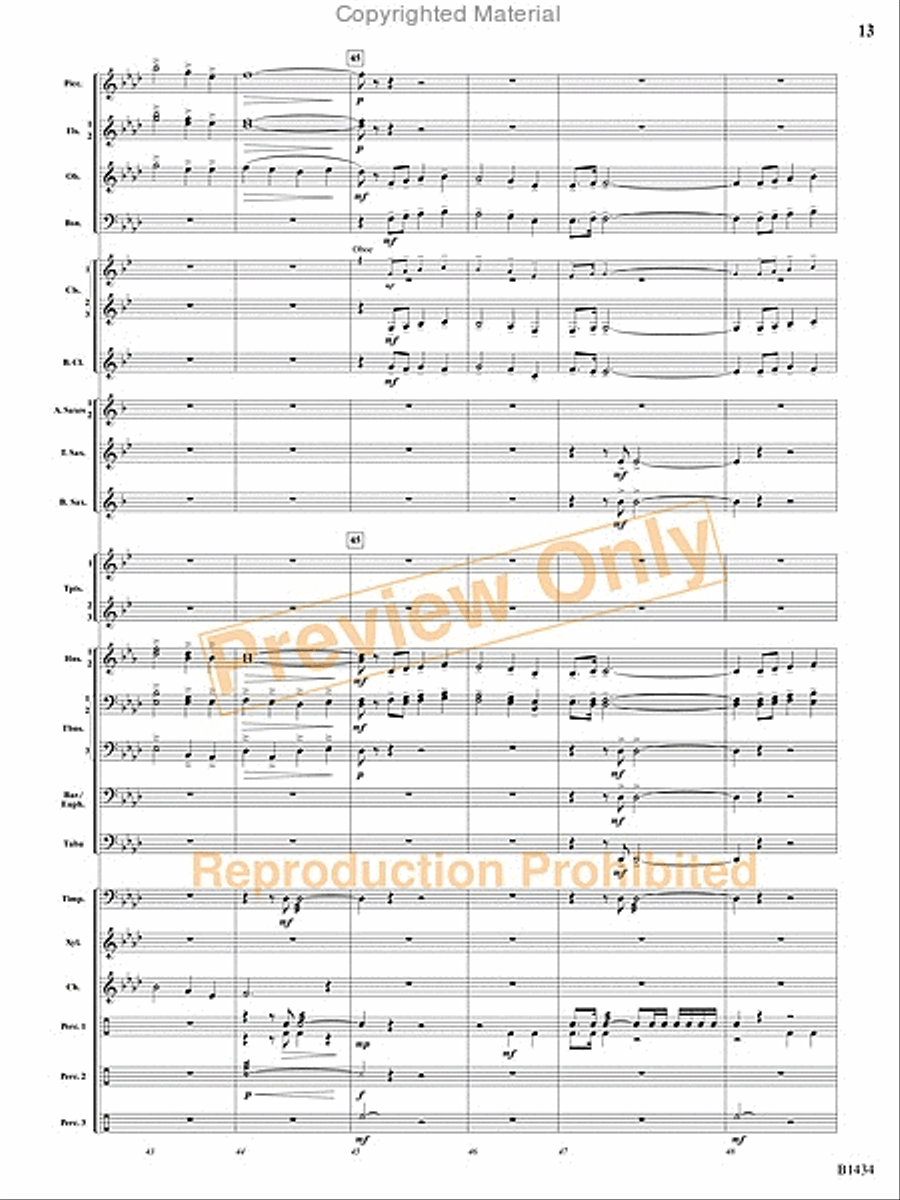 A Frontier Fought and a City Found Concert Band scores gallery preview page 34