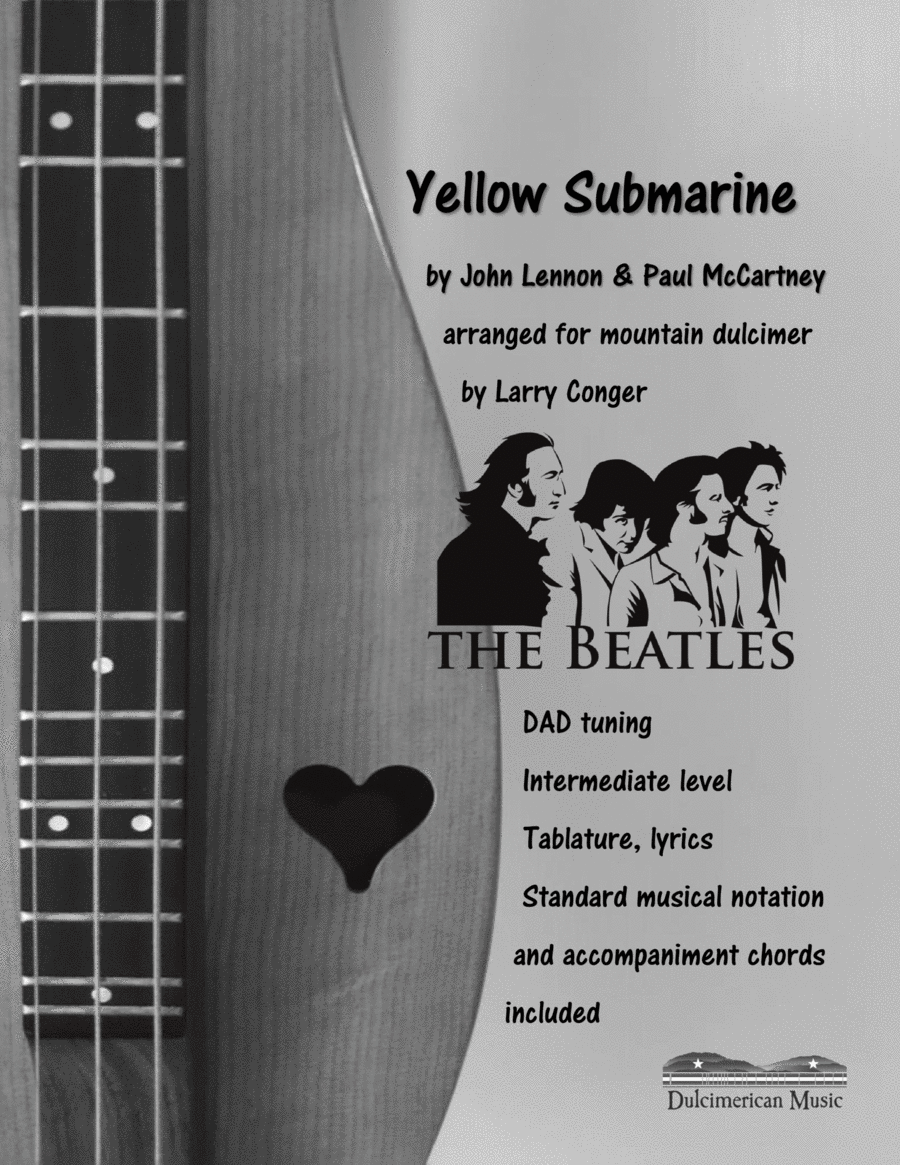 Yellow Submarine Dulcimer scores gallery preview page 1