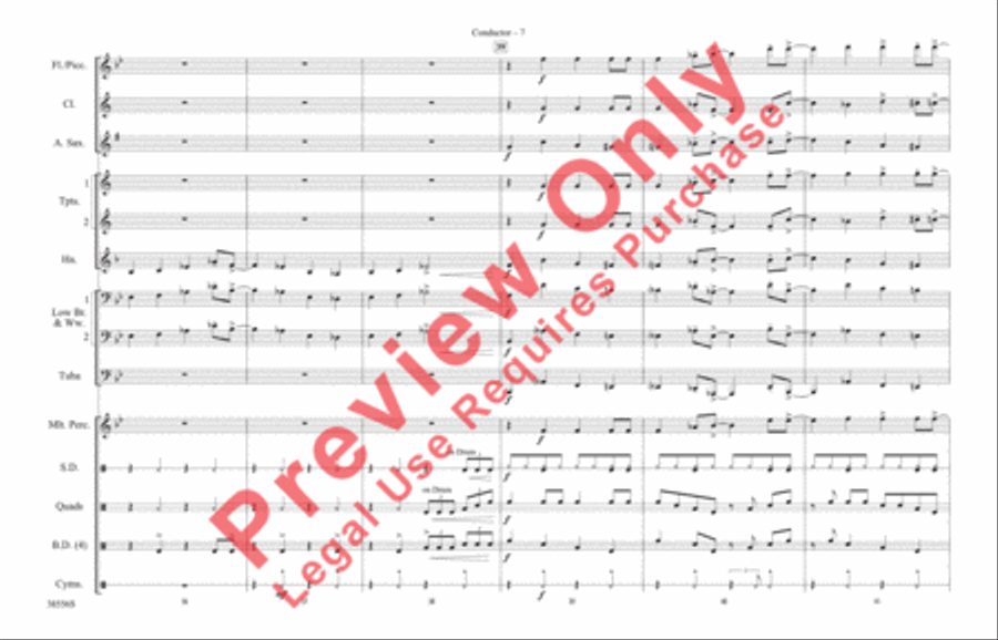 Burn It to the Ground Marching Band scores gallery preview page 8