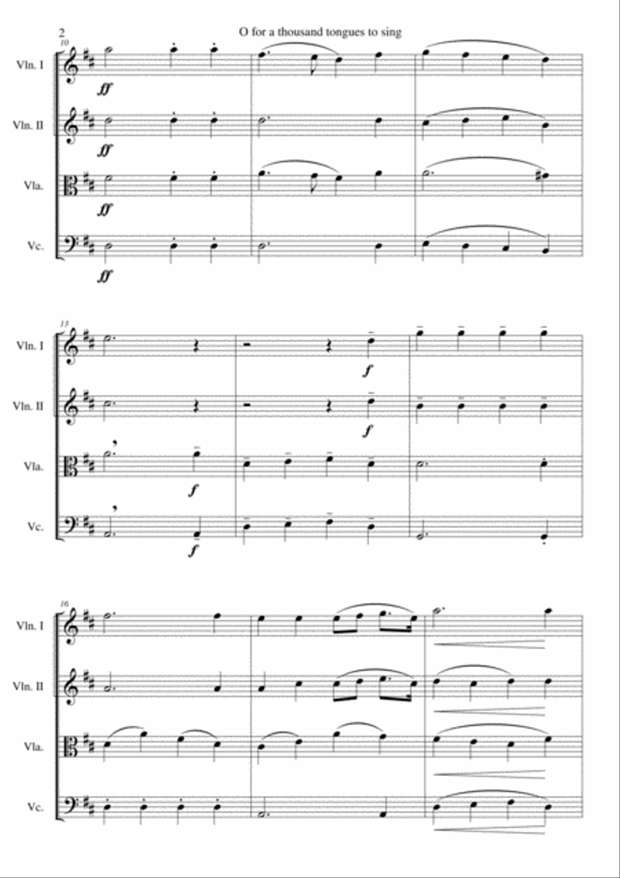 7 Songs of Glory for string quartet String Quartet scores gallery preview page 2