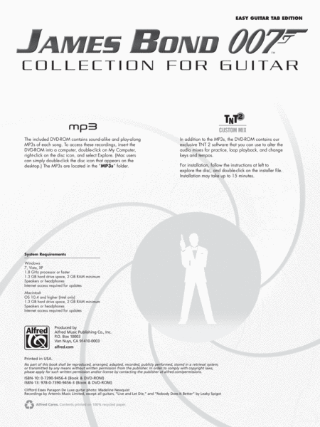 James Bond 007 Collection for Guitar image number null