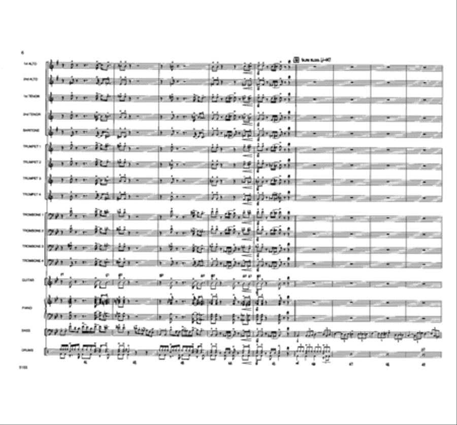 Touchin' All The Basses Jazz Ensemble scores gallery preview page 7