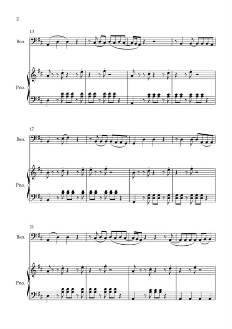 Shivers Bassoon scores gallery preview page 2