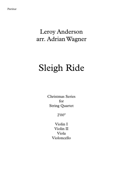 "Sleigh Ride" (Leroy Anderson) String Quartet arr. Adrian Wagner image number null