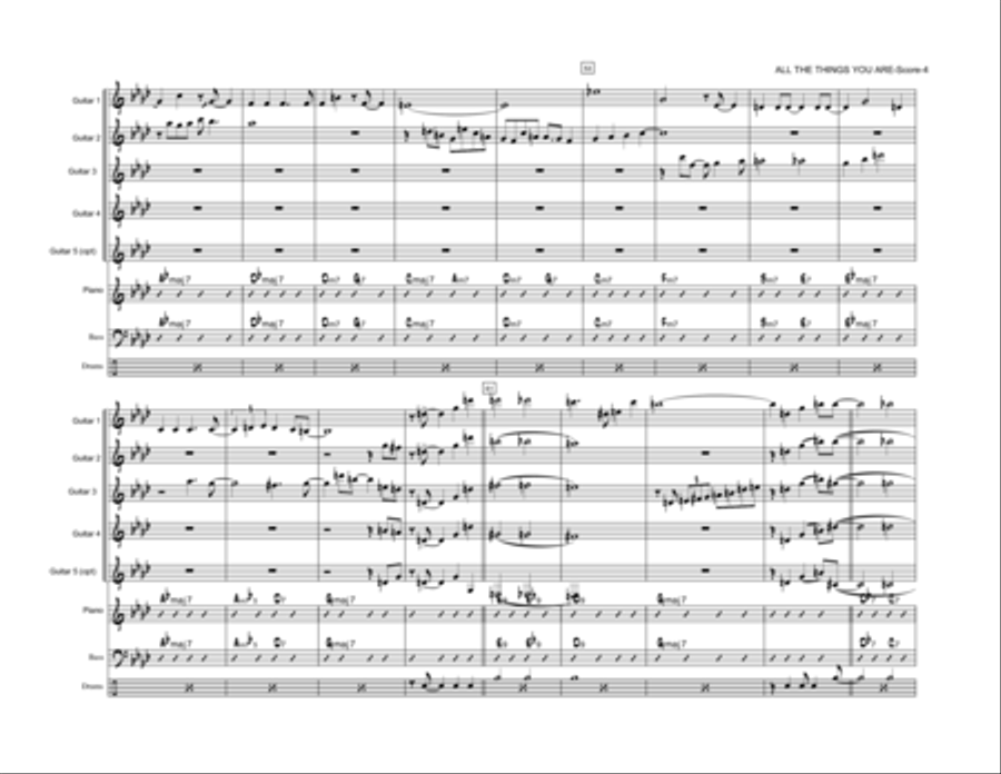 All The Things You Are Jazz Ensemble scores gallery preview page 5