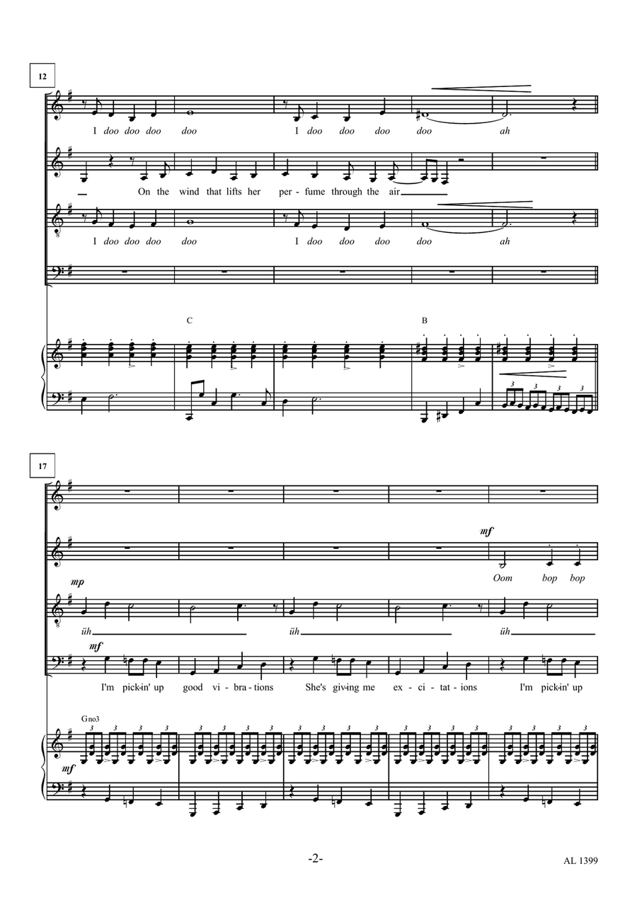 God Only Knows Choir scores gallery preview page 2