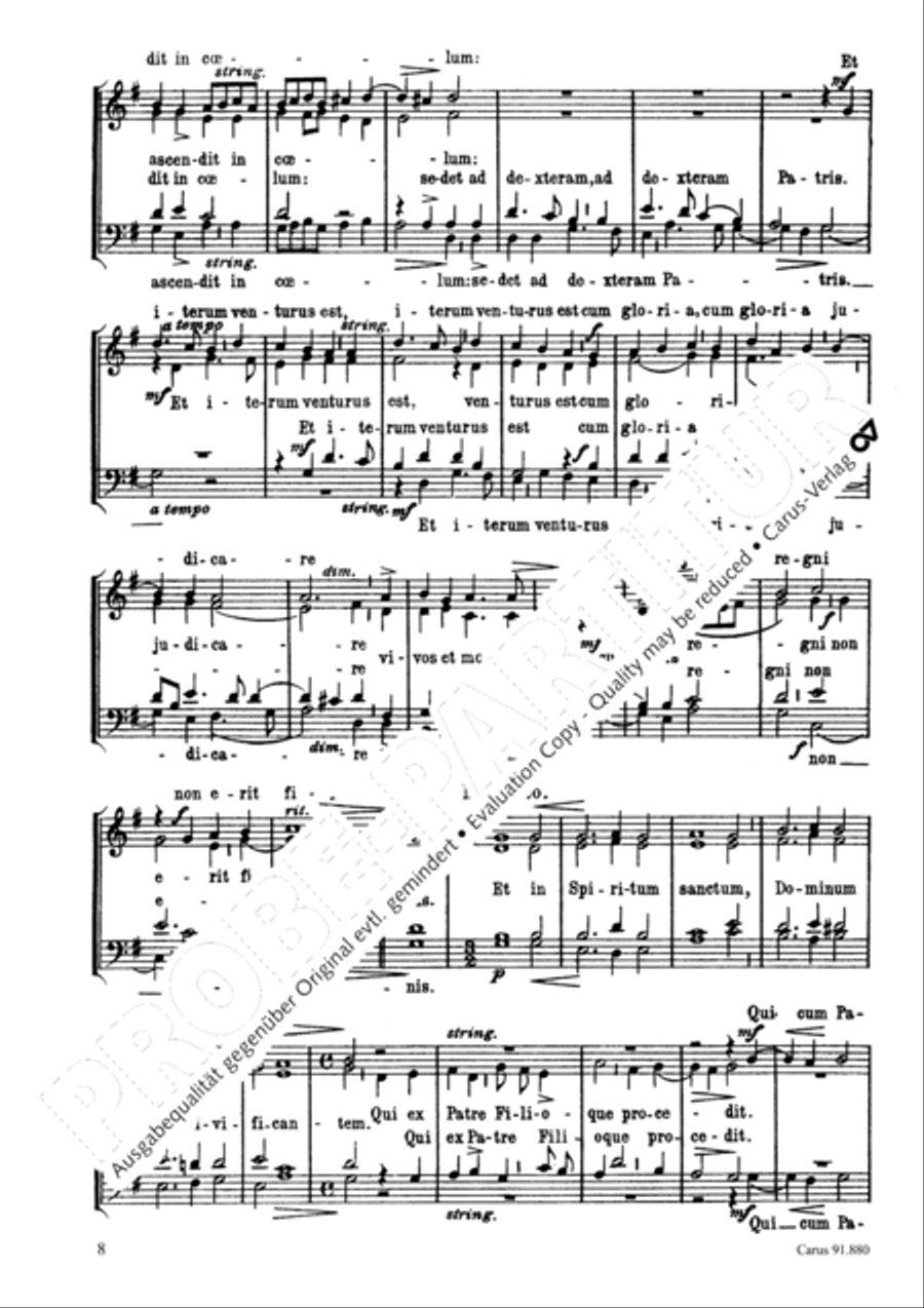 Missa Sine Nomine 4-Part scores gallery preview page 9