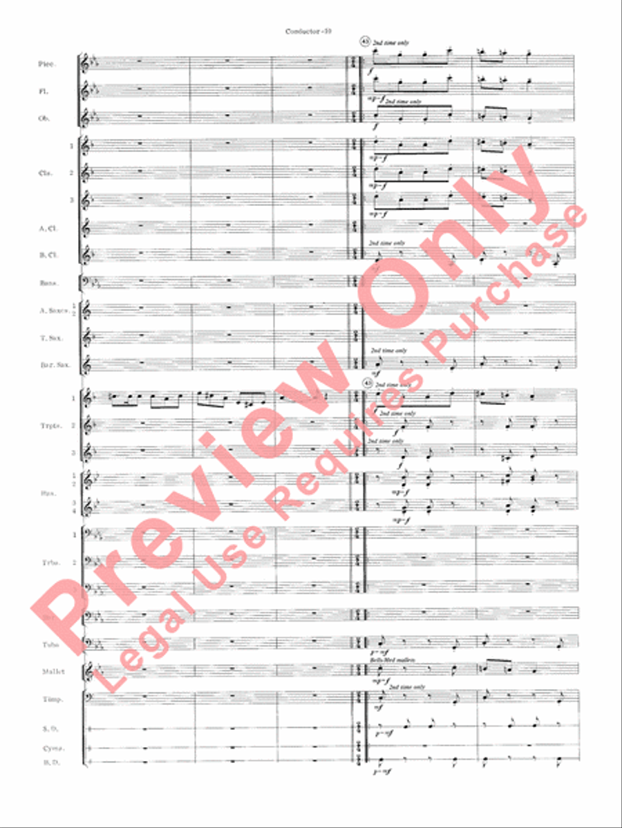 Carmen Suite Concert Band scores gallery preview page 12