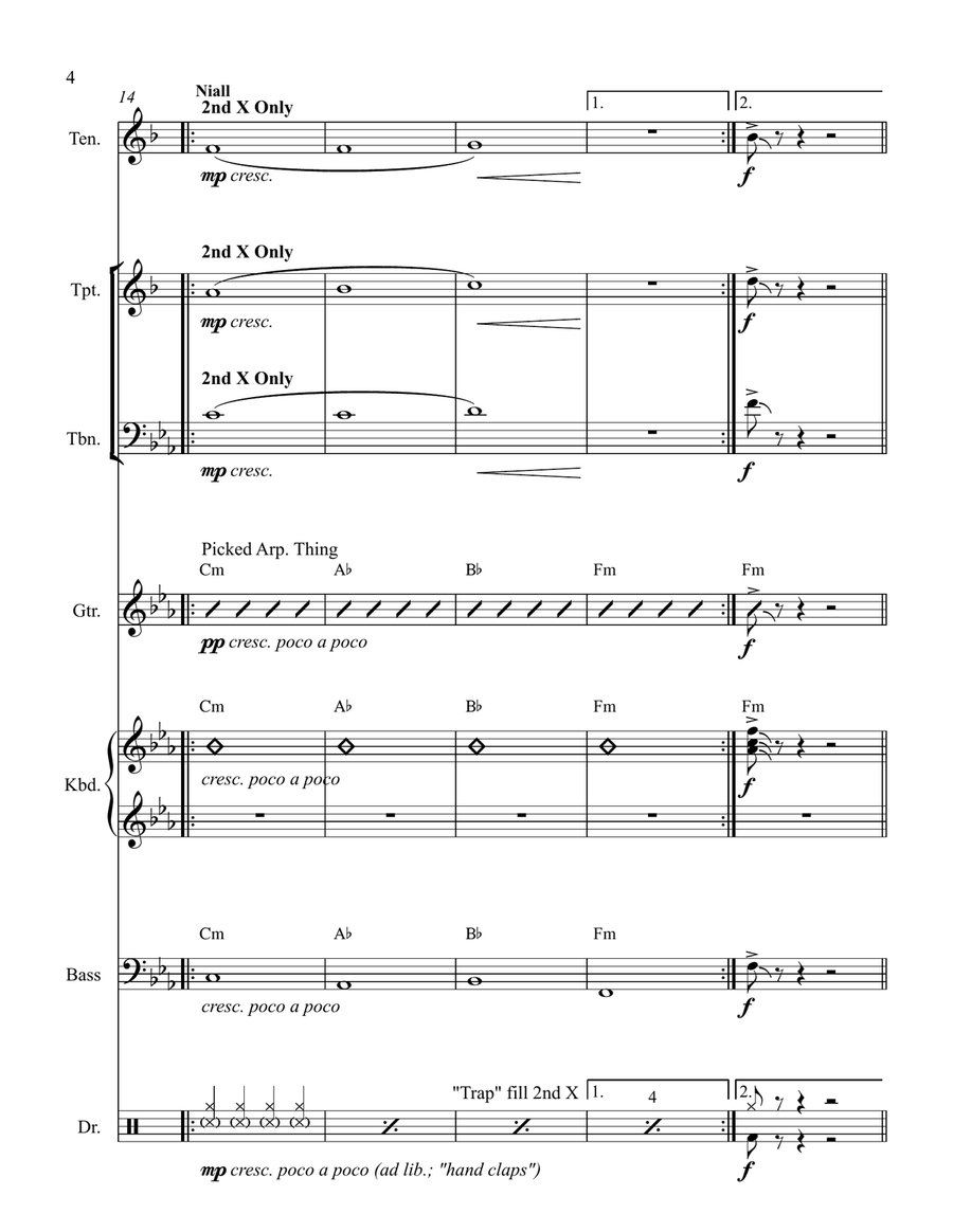 Drag Me Down Drag Me Down Cover Band scores gallery preview page 4