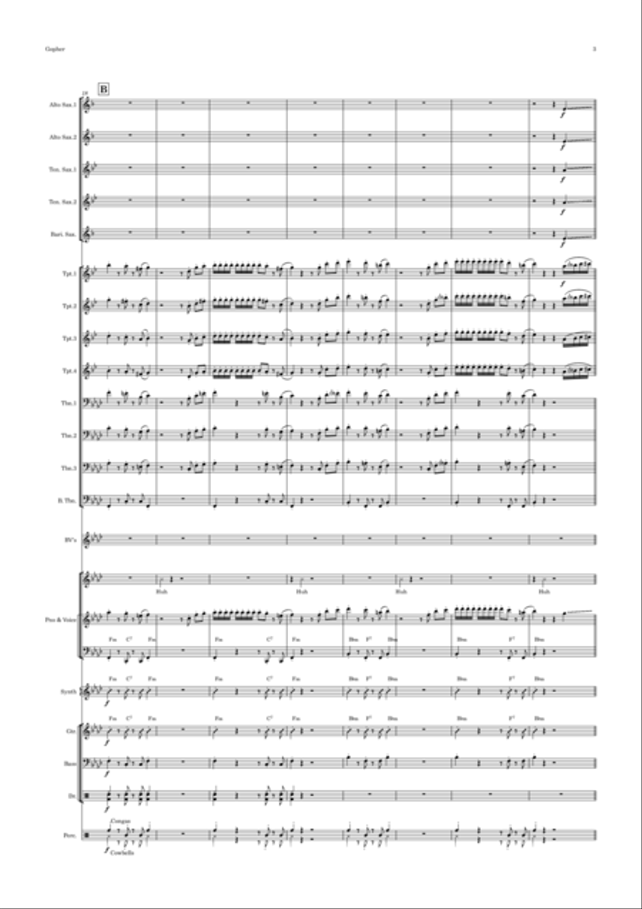 Gopher Jazz Ensemble scores gallery preview page 3
