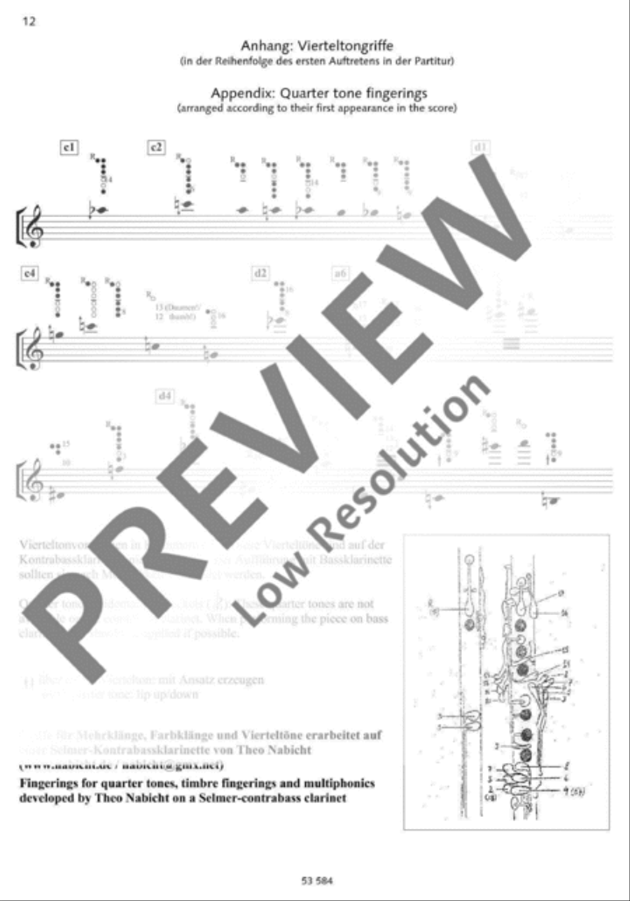 maverick I (noise) Bass Clarinet scores gallery preview page 13