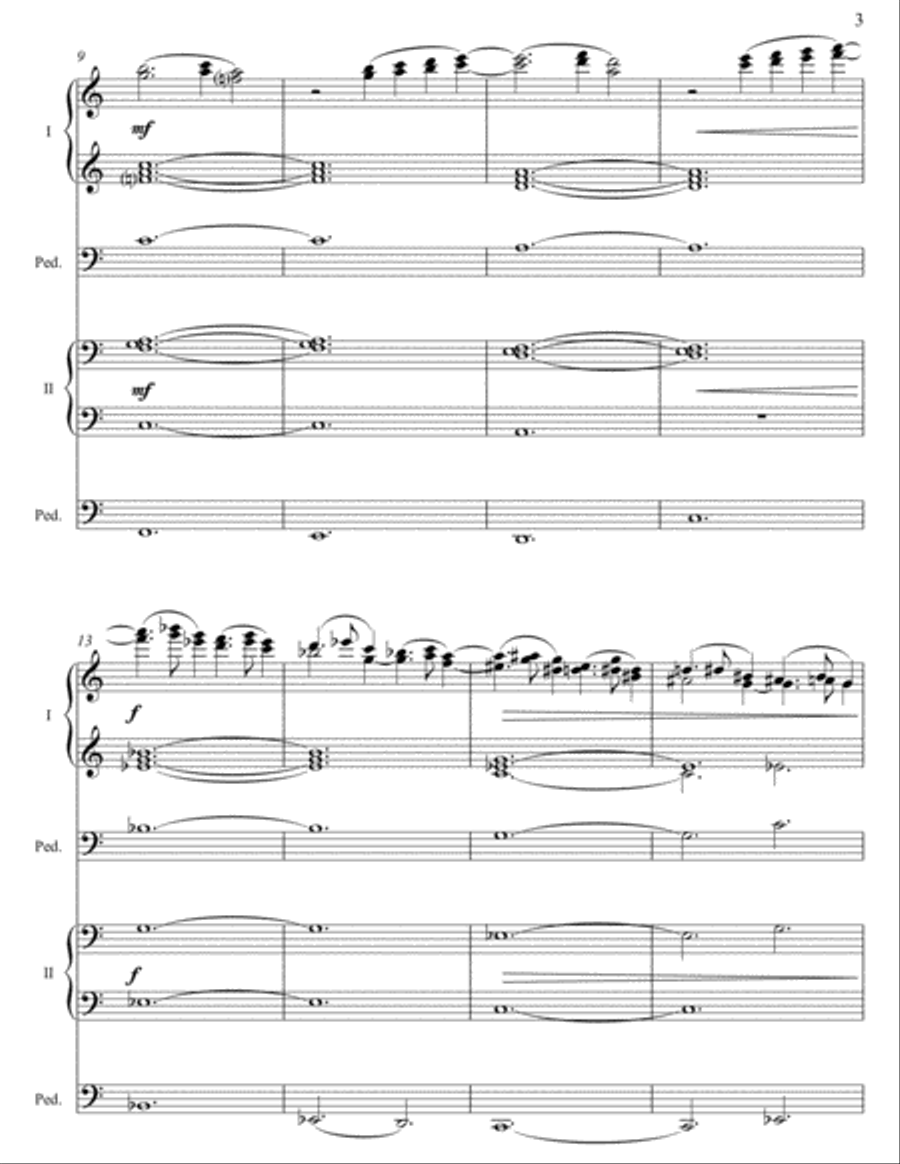 Azure Sunrise Organ Solo scores gallery preview page 3