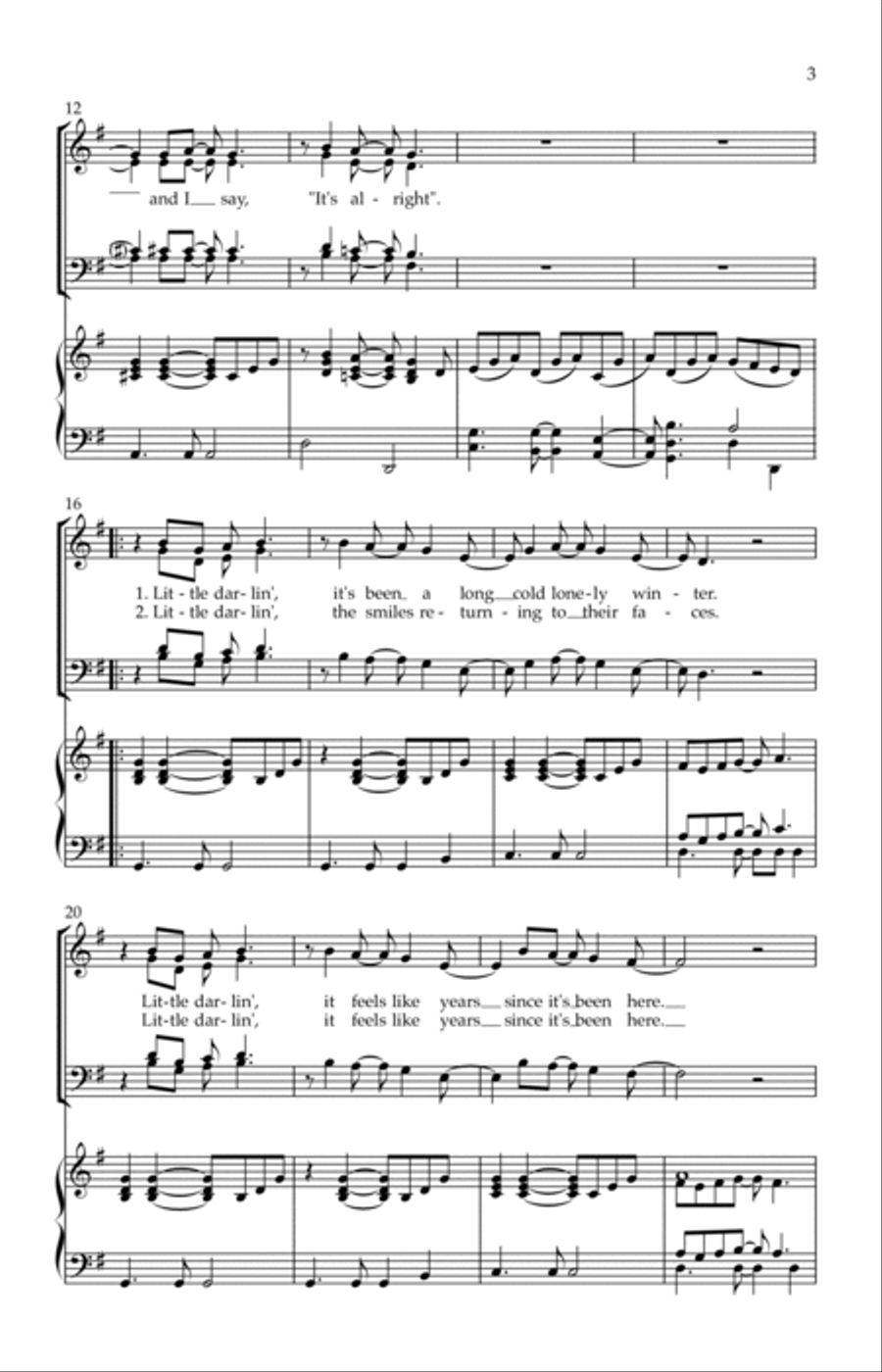 Here Comes The Sun 4-Part scores gallery preview page 3