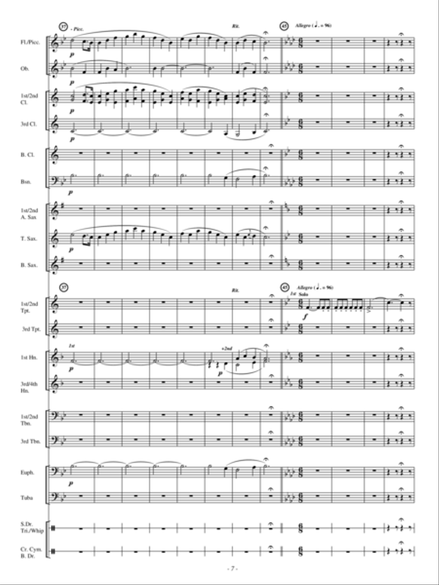 A Hunting Scene A Hunting Scene Concert Band scores gallery preview page 6