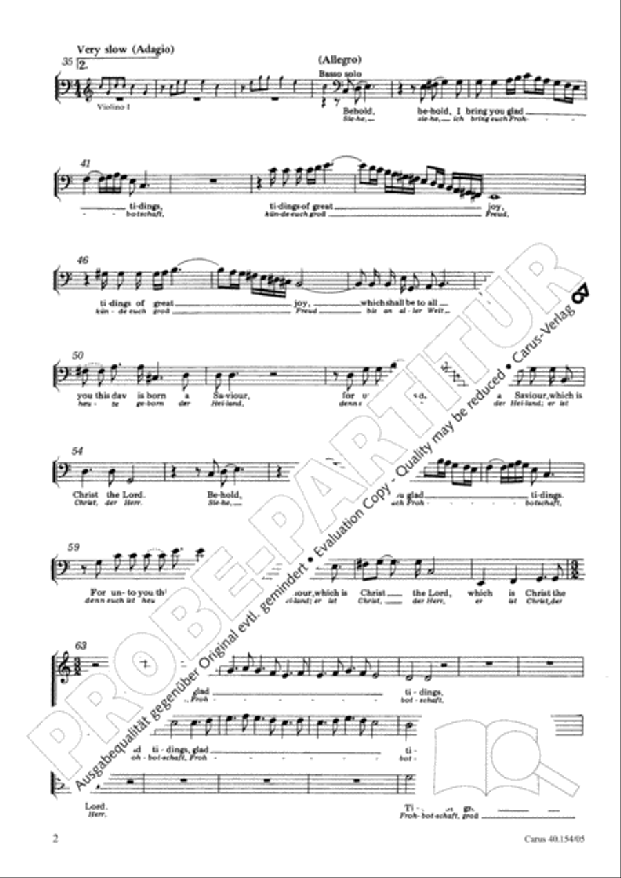 Behold, I bring you glad tidings ATB scores gallery preview page 3