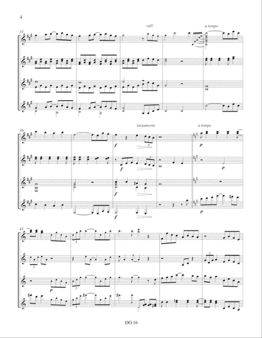 Pavane et Laideronnette Guitar Ensemble scores gallery preview page 4