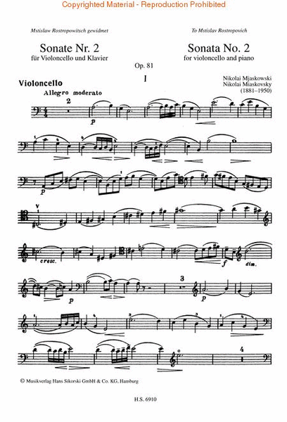 Miaskovsky – Sonata No. 2, Op. 81
