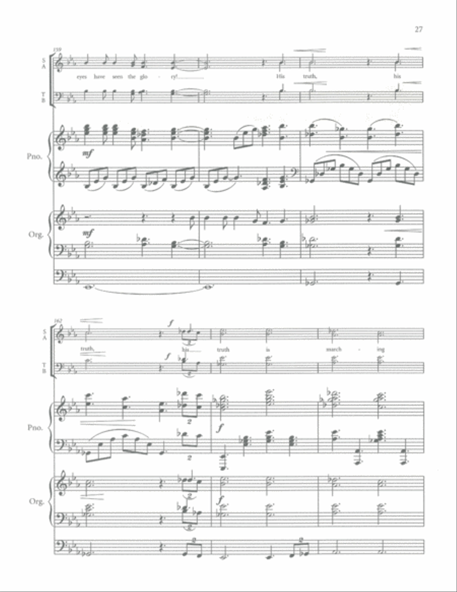 Mine Eyes Have Seen the Glory Organ scores gallery preview page 25