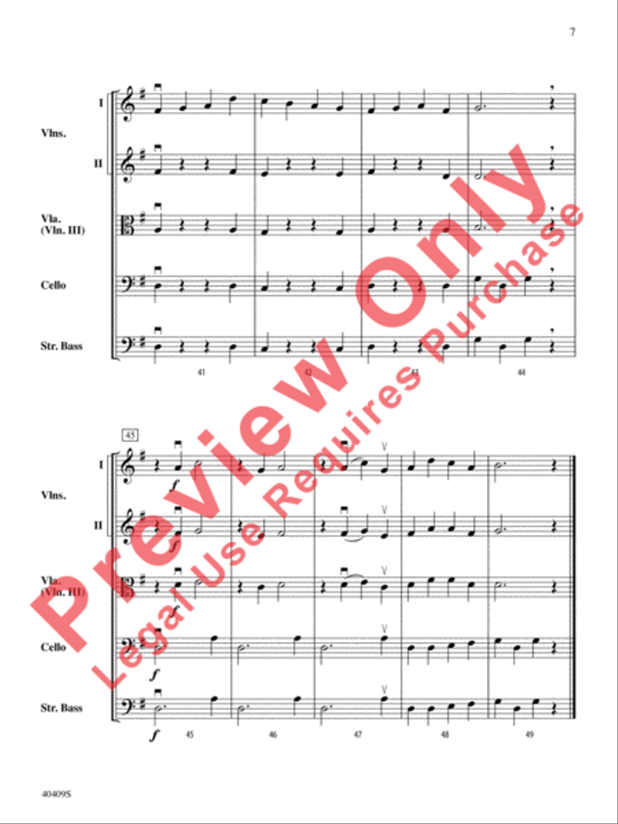 Planets in Motion String Orchestra scores gallery preview page 8