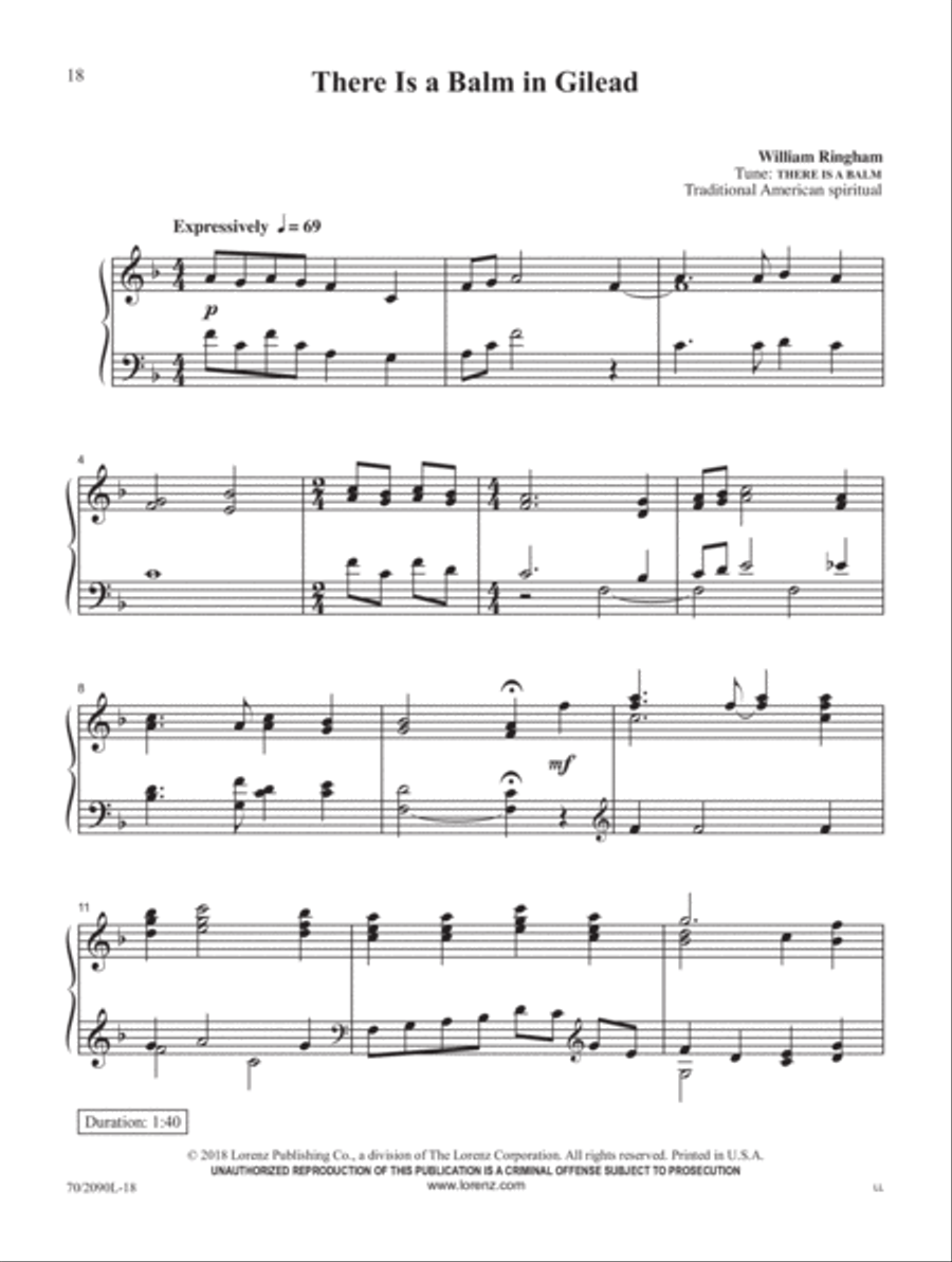 O Day of Peace Piano Solo scores gallery preview page 9