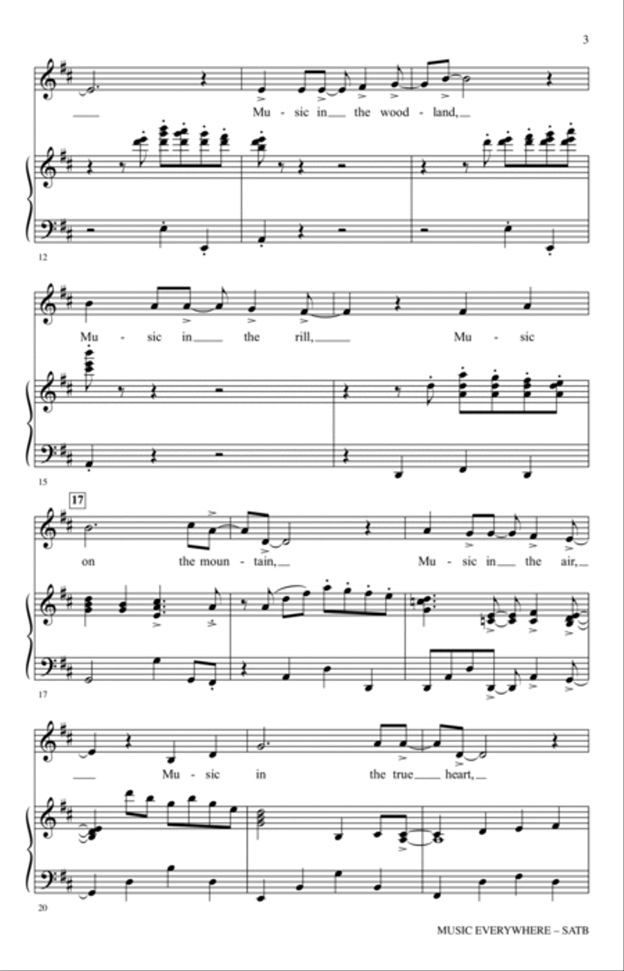 Music Everywhere 4-Part scores gallery preview page 2
