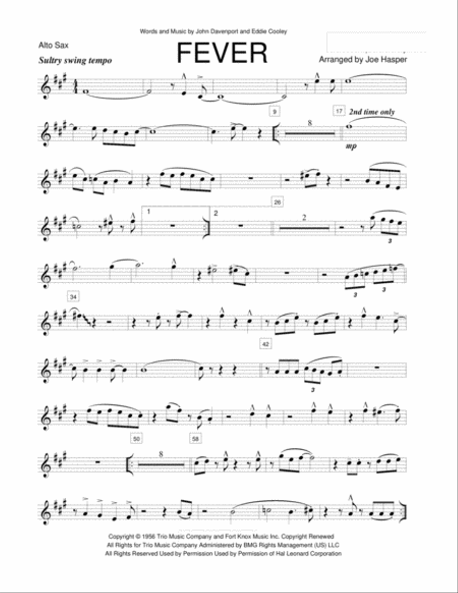 Fever Small Ensemble scores gallery preview page 4