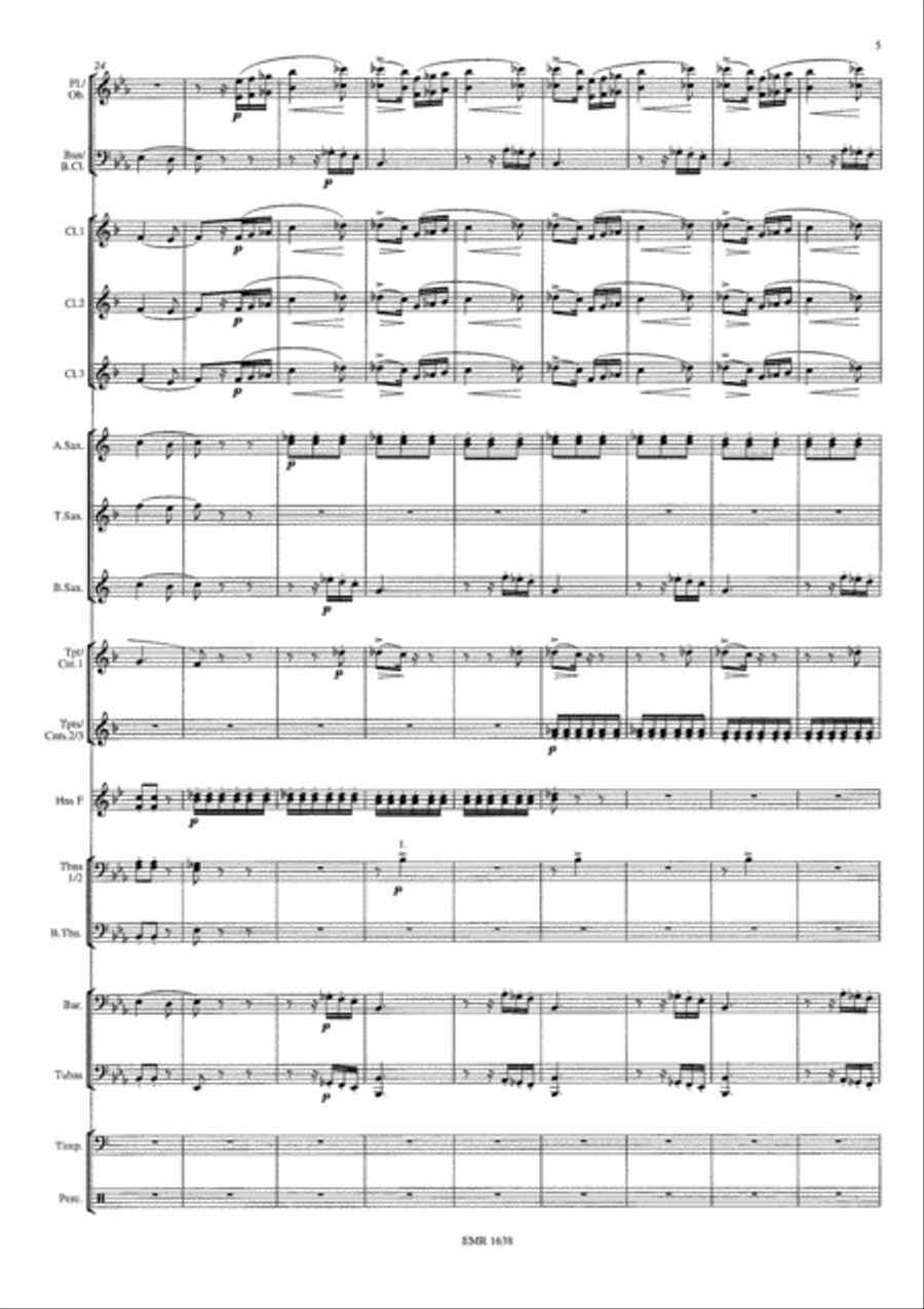 Jean de Florette - Manon des Sources Concert Band scores gallery preview page 6